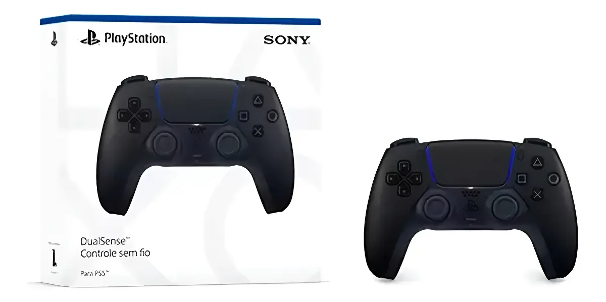 Controle Joystick Sem Fio Sony PlayStation 5 DualSense Midnight Black: produto selecionado pelo Vetor