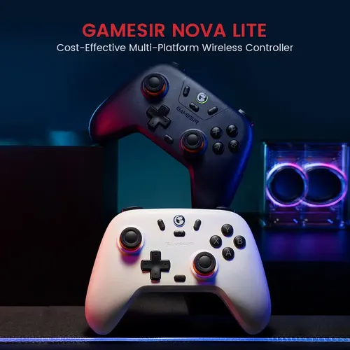 Controle Gamesir Nova Lite Hall Effect Bluetooth Switch Pc Cor Preto Translúcido