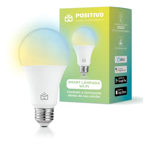 Lâmpada Smart Wi-Fi Positivo Casa Inteligente