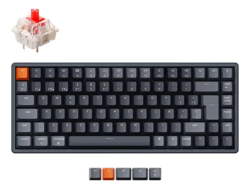 Teclado Mecânico Keychron K2 (Layout 75%, Hot-Swappable, RGB)