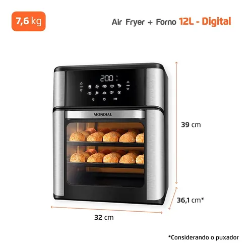 Air Fryer Forno Mondial 12 Litros AFO